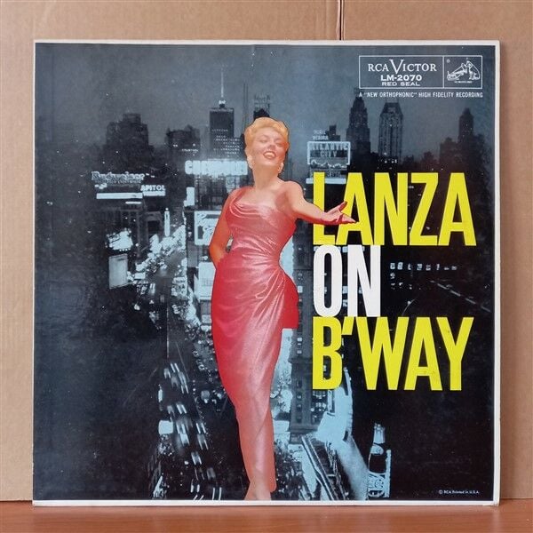 MARIO LANZA – LANZA ON B'WAY (1956) - LP 2. EL PLAK
