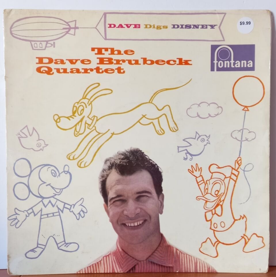 THE DAVE BRUBECK QUARTET – DAVE DIGS DISNEY (1958) - LP 2.EL PLAK