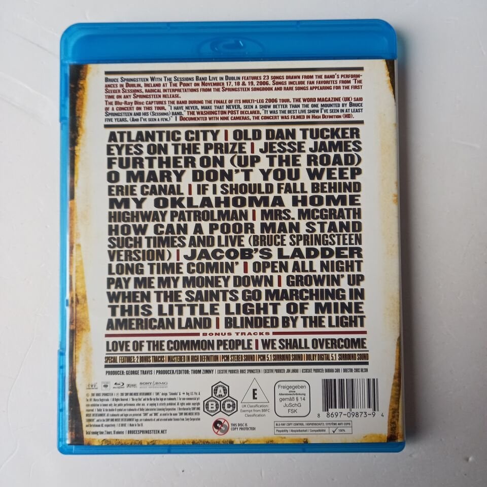 BRUCE SPRINGSTEEN WITH THE SESSIONS BAND - LIVE IN DUBLIN - BLU-RAY 2.EL