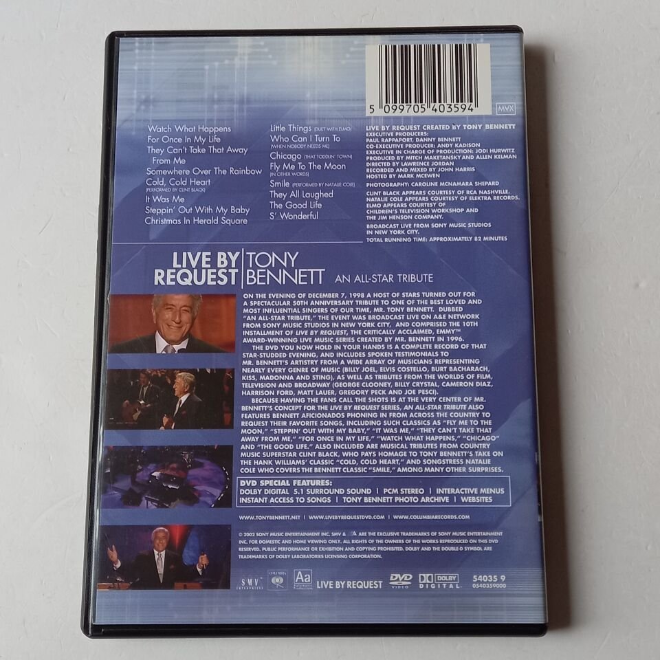 LIVE BY REQUEST: TONY BENNET - AN ALL STAR TRIBUTE - DVD 2.EL