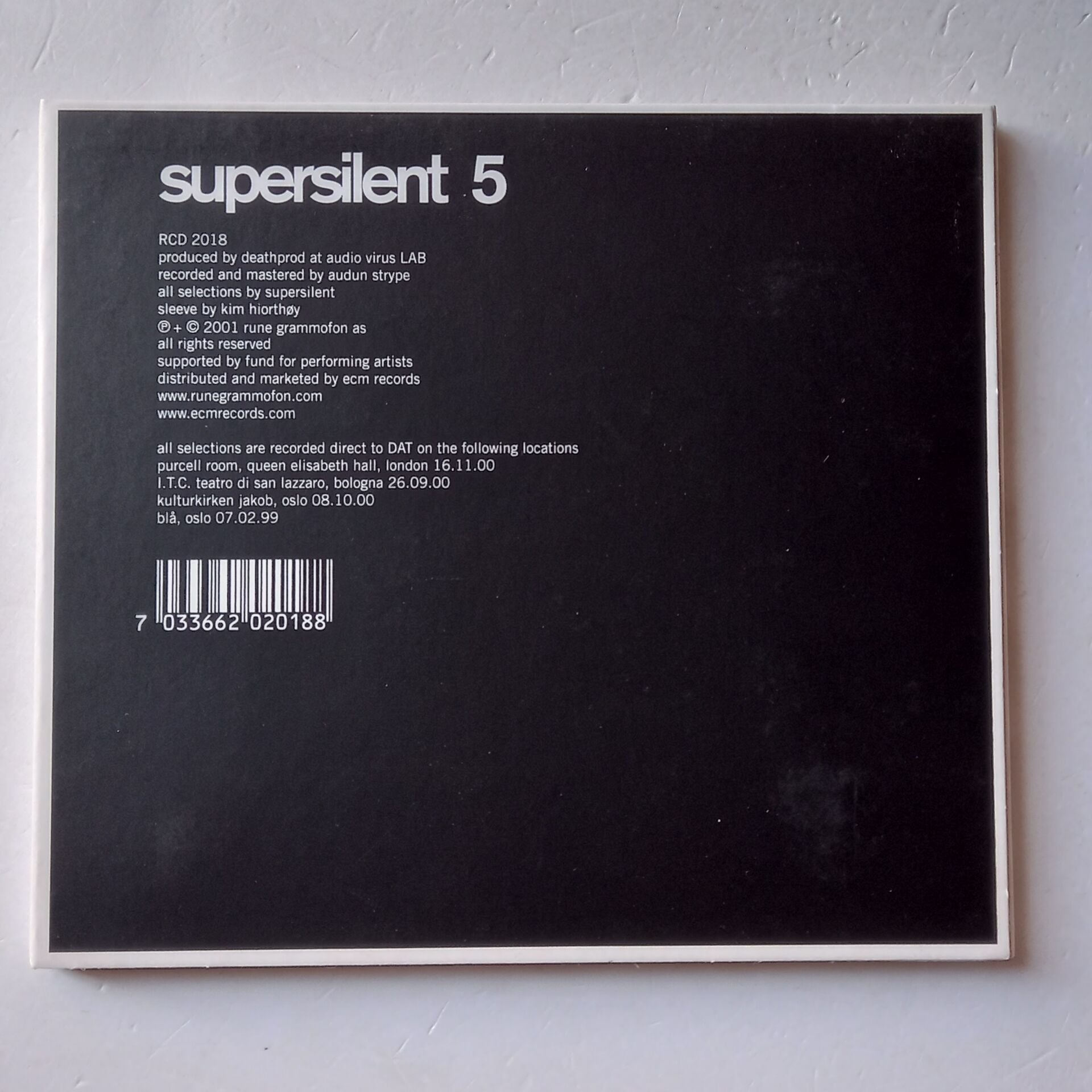 SUPERSILENT – 5 (2001) - CD DIGIPAK 2.EL