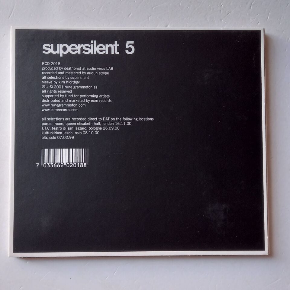 SUPERSILENT – 5 (2001) - CD DIGIPAK 2.EL