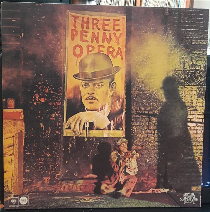 THREE PENNY OPERA (1976) - ORIGINAL CAST RECORDING NEW YORK SHAKESPEARE FESTIVAL - KURT WEILL - BERTOLT BRECHT - 2.EL PLAK