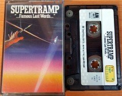 SUPERTRAMP - FAMOUS LAST WORDS (1989) TOPKAPI CASSETTE MADE IN TURKEY ''USED'' PAPER LABEL