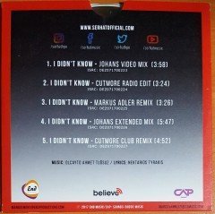 SERHAT FEAT. MARTHA WASH - I DIDN'T KNOW SINGLE CDR 2.EL