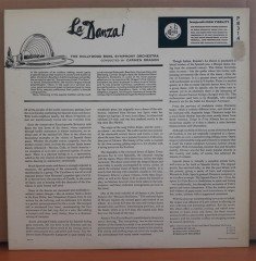 LA DANZA! THE HOLLYWOOD BOWL SYMPHONY ORCHESTRA, CARMEN DRAGON - LP 2.EL PLAK