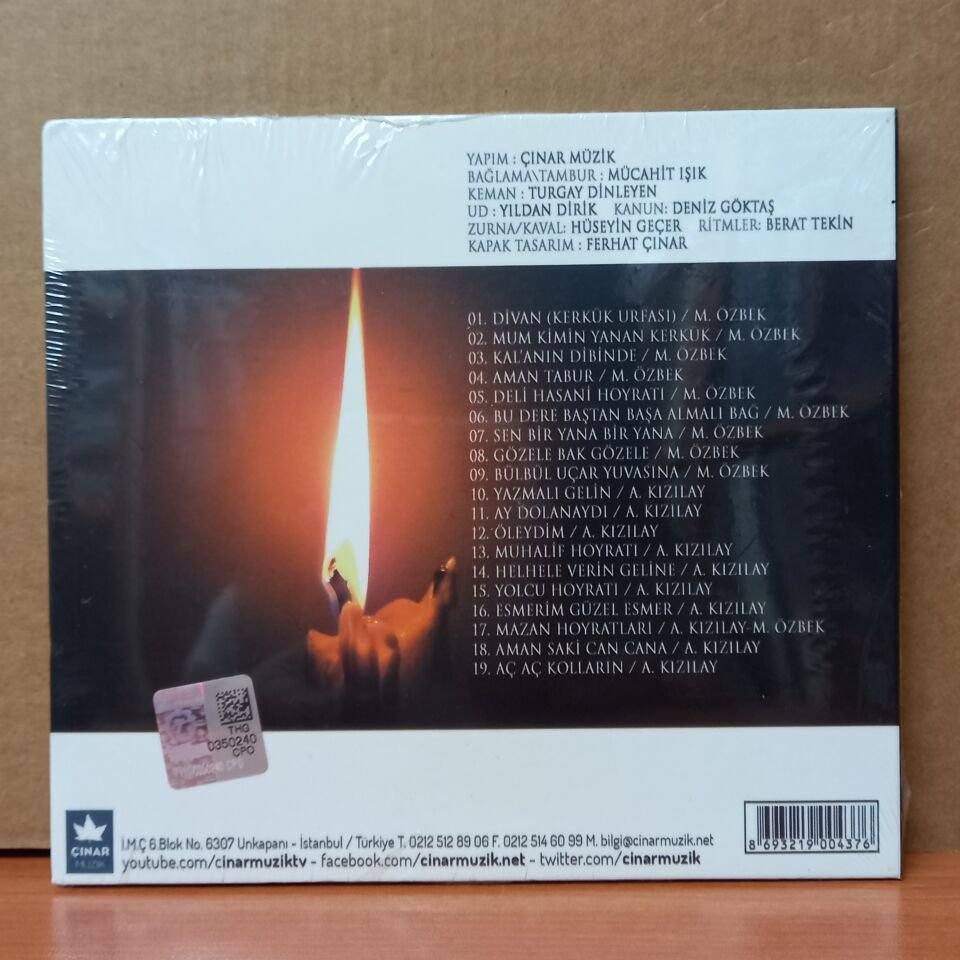KERKÜK TÜRKÜLERİ - MUM KİMİN YANAN / MEHMET ÖZBEK & ABDURRAHMAN KIZILAY (2002) - CD SIFIR