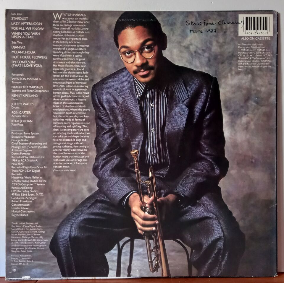 WYNTON MARSALIS – HOT HOUSE FLOWERS (1984) - LP 2.EL PLAK
