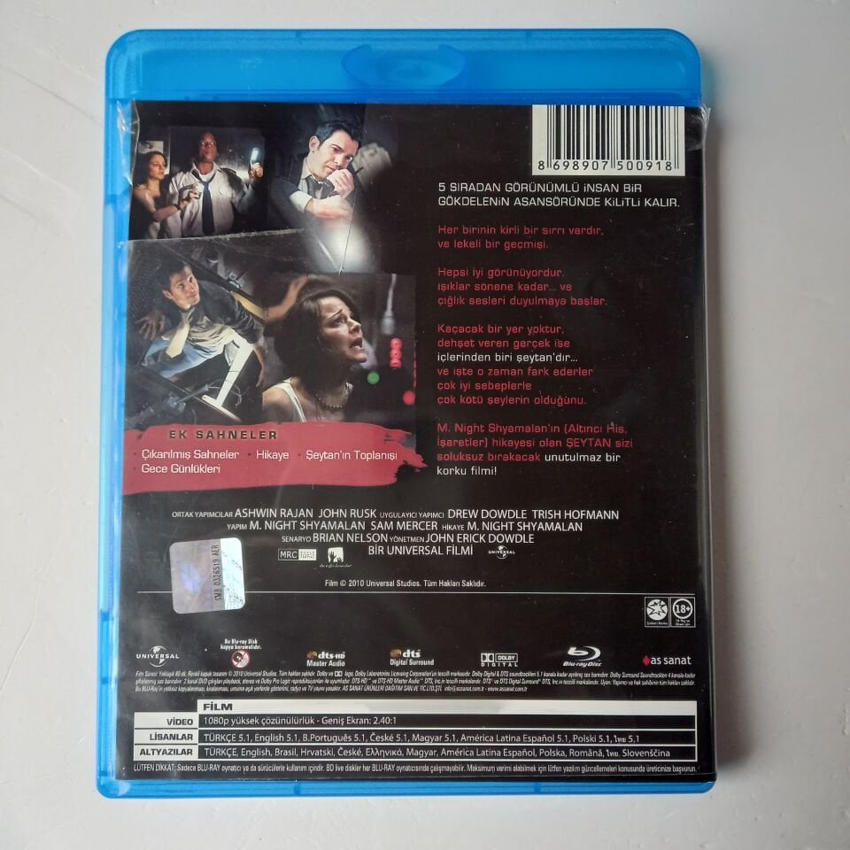 ŞEYTAN - DEVIL - M.NIGHT SHYAMALAN - BLU-RAY 2.EL