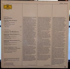 SIBELIUS: VIOLIN CONCERTO, BEETHOVEN: ROMANCES FOR VIOLIN, PINCHAS ZUKERMAN & DANIEL BARENBOIM - 2.EL PLAK