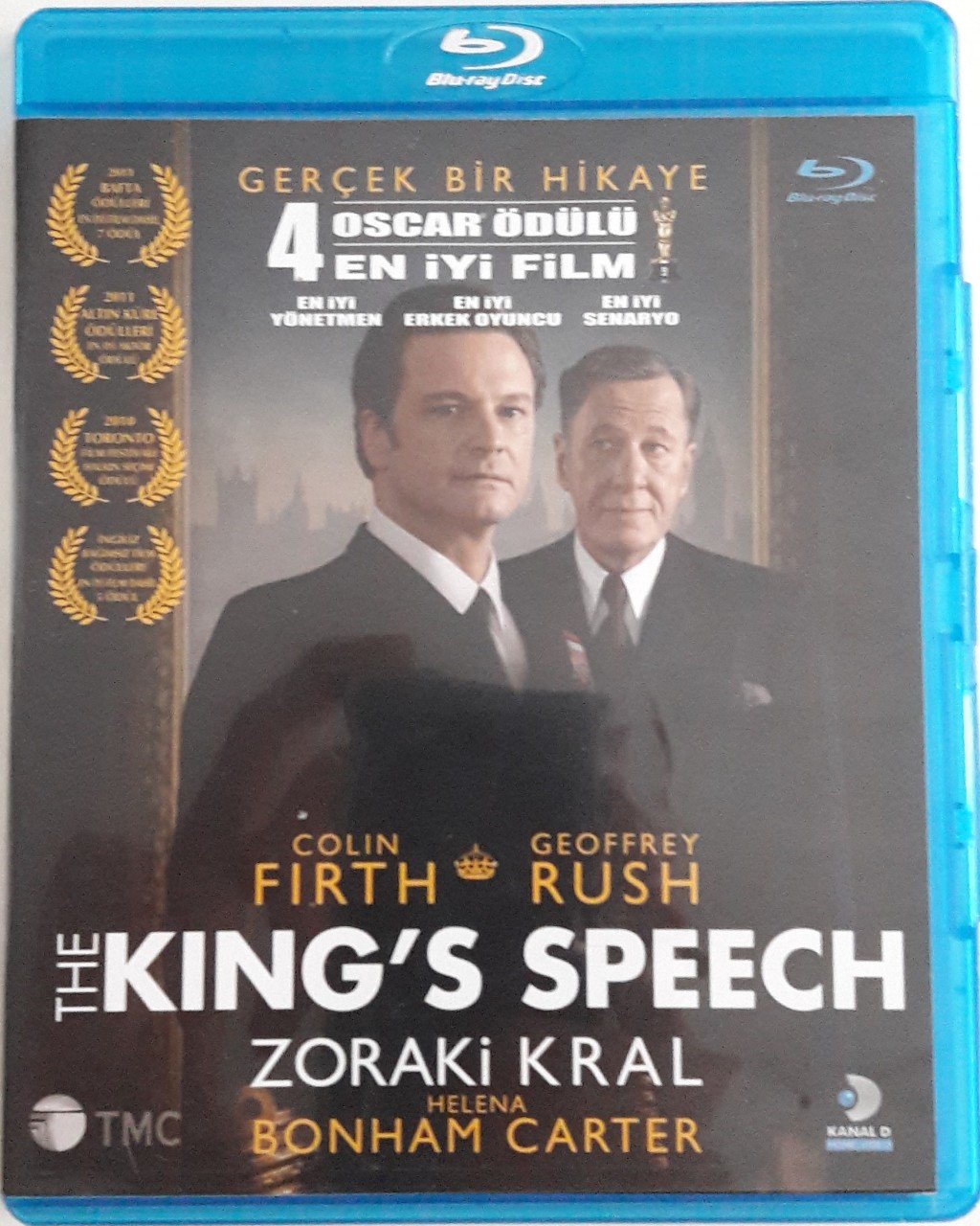 THE KING'S SPEECH - ZORAKİ KRAL - COLIN FIRTH - GEOFFREY RUSH - HELENA BONHAM CARTER - BLU-RAY 2.EL