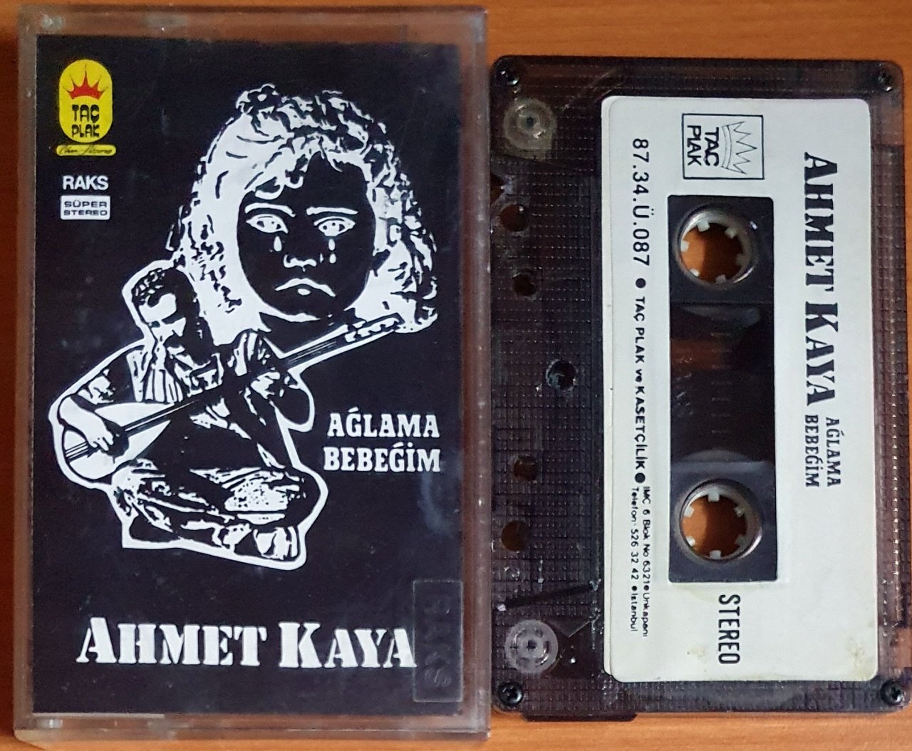 AHMET KAYA - AĞLAMA BEBEĞİM (1987) - KASET 2.EL