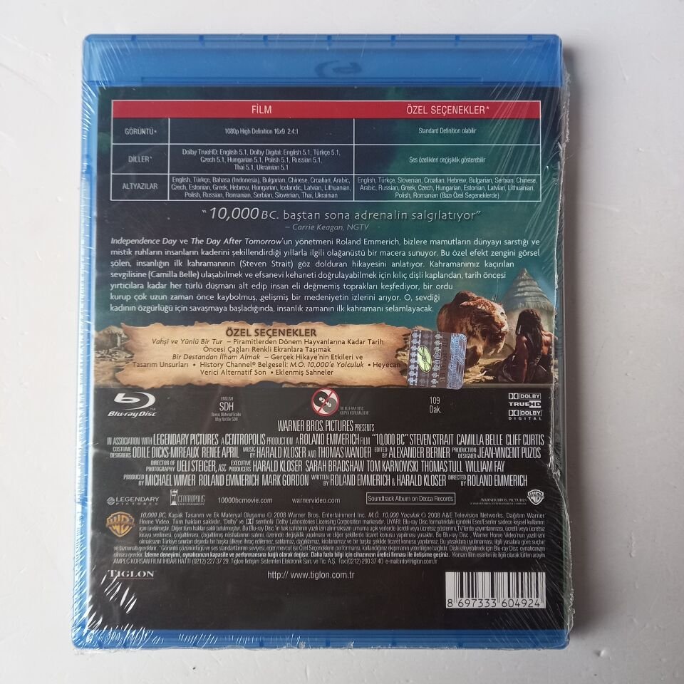 10,000 BC - M.Ö. 10,000 - BLU-RAY AMBALAJINDA SIFIR