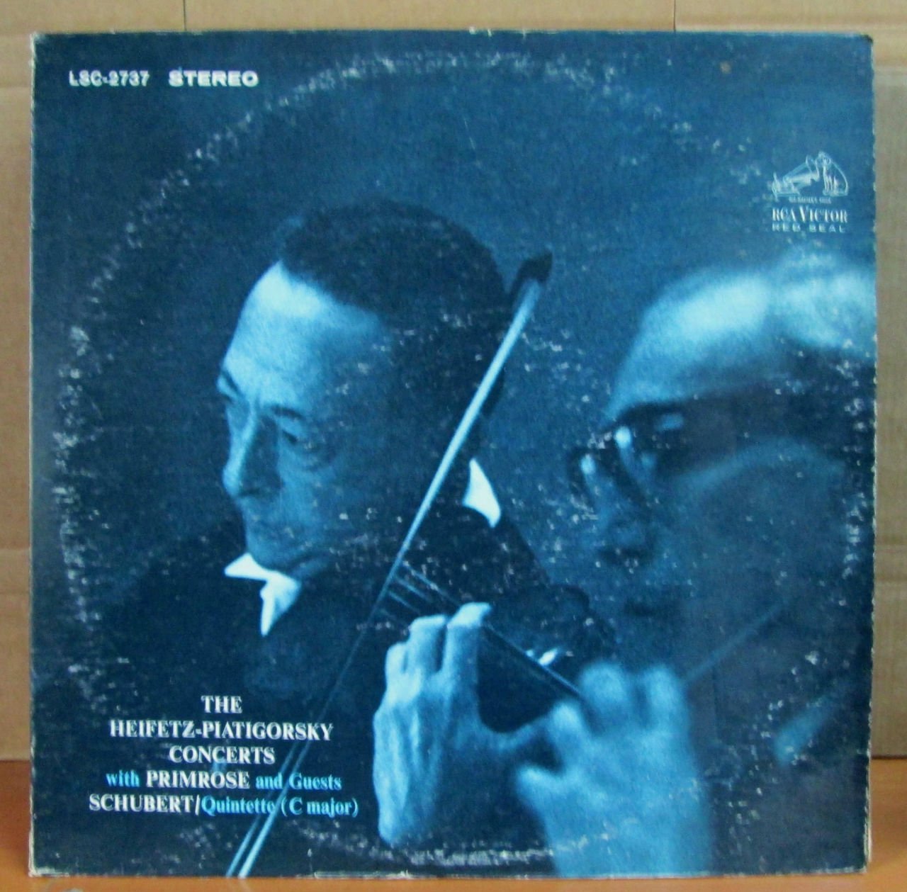 SCHUBERT Quintette  HEIFETZ PIATIGORSKY LP 2.EL