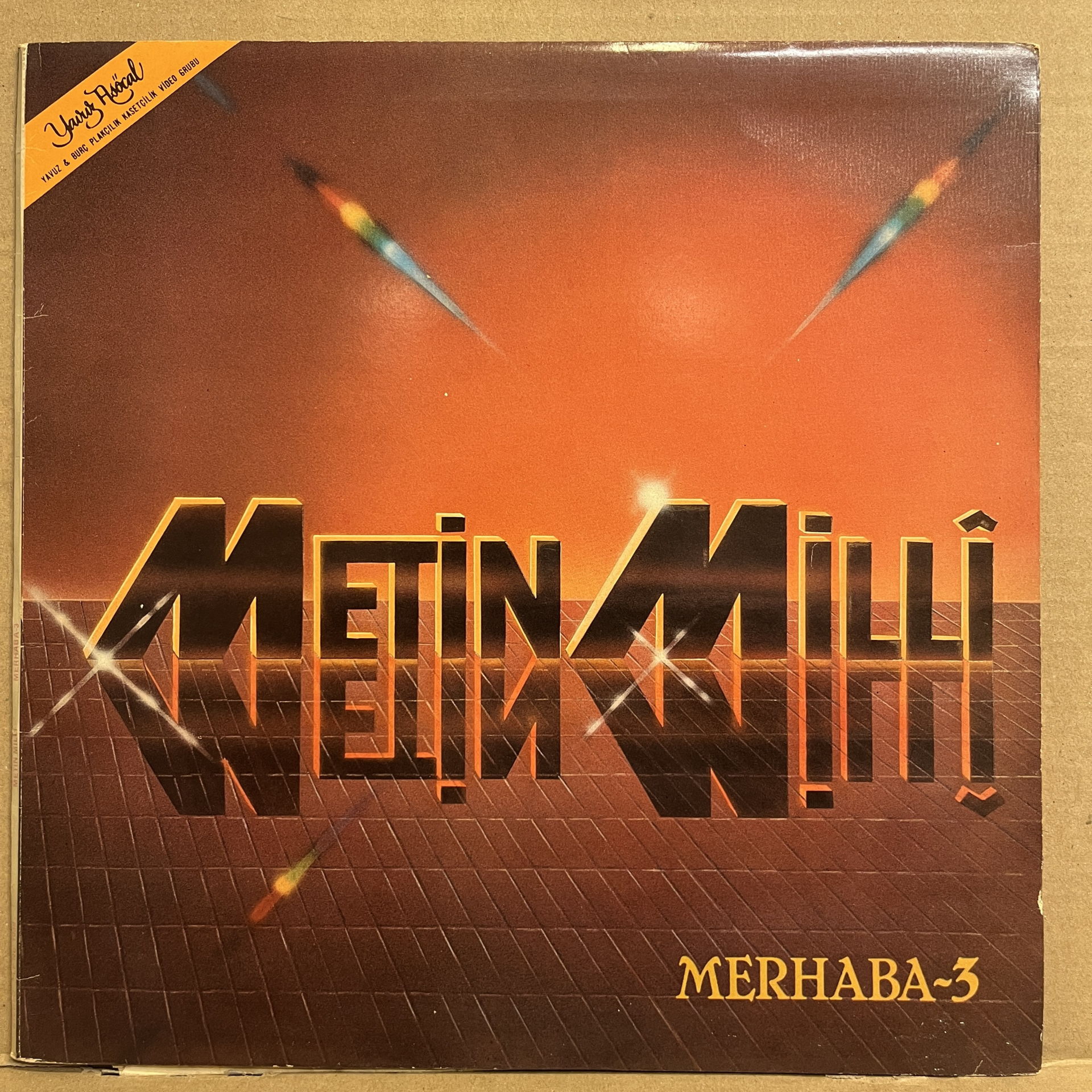 METİN MİLLİ - MERHABA 3 (1985) - LP 2.EL PLAK