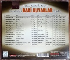 ÜSTADLARDAN BAKİ DUYARLAR ESERLERİ / NESRİN SİPAHİ, MÜZEYYEN SENAR, BAKİ DUYARLAR, YAŞAR ÖZEL, MUSTAFA SAĞYAŞAR (2010) ODEON CD 2.EL