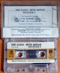 ZEKİ ALASYA / METİN AKPINAR - GECELER 2 (1987) - KASET 2.EL