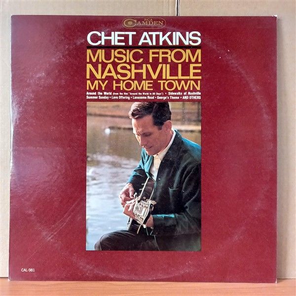 CHET ATKINS – MUSIC FROM NASHVILLE MY HOME TOWN (1966) - LP 2.EL PLAK