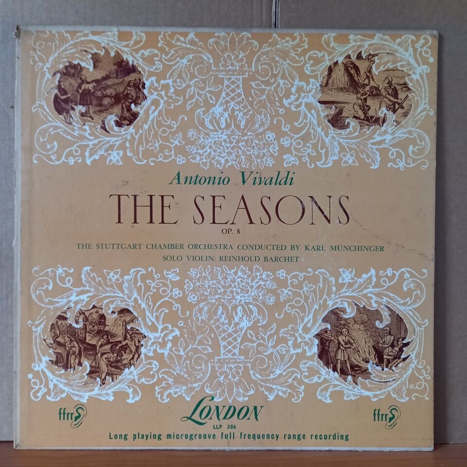 ANTONIO VIVALDI: THE SEASONS OP.8 / THE STUTTGART CHAMBER ORCHESTRA CONDUCTED BY KARL MÜNCHINGER, SOLO VIOLIN: REINHOLD BARCHET - LP 2.EL PLAK