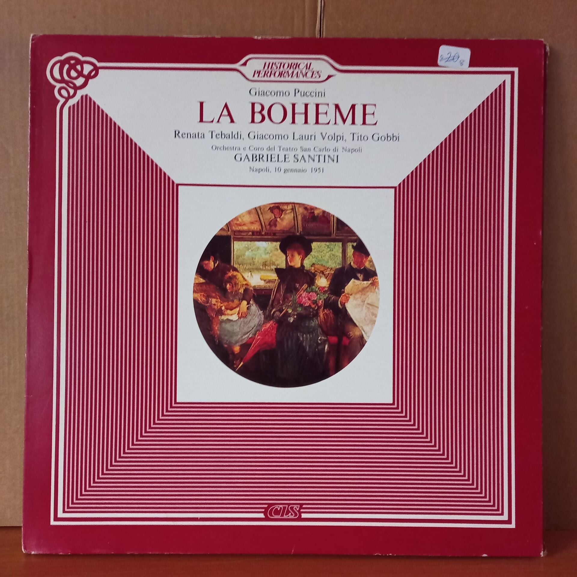 GIACOMO PUCCINI: LA BOHEME / GABRIELE SANTINI - 2LP 2.EL PLAK