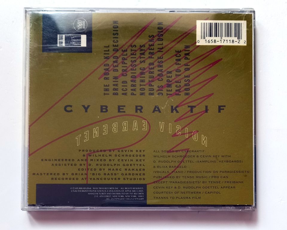 CYBERAKTIF – TENEBRAE VISION (1994) - CD 2.EL