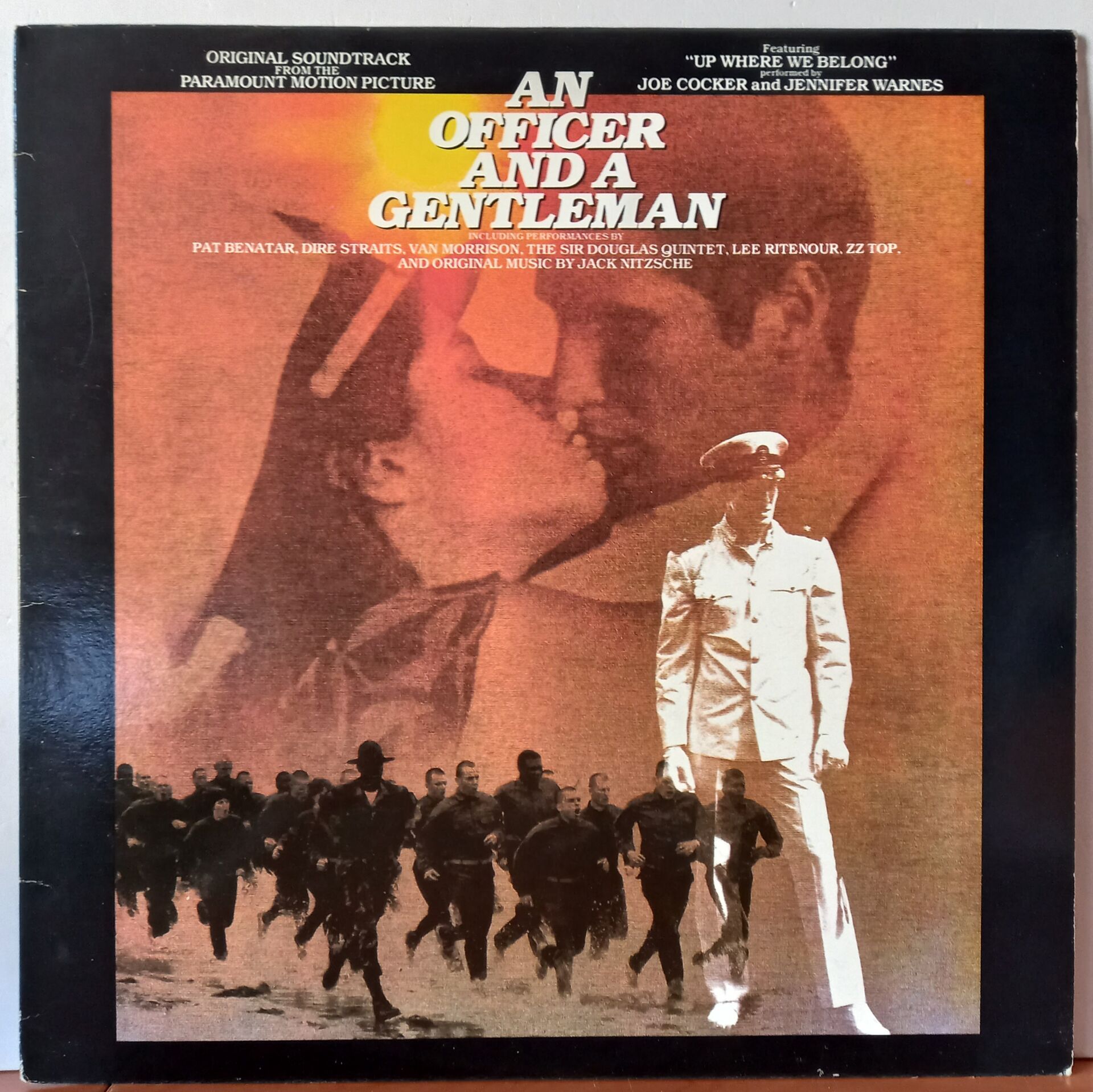 AN OFFICER AND A GENTLEMAN / SOUNDTRACK / JACK NITZSCHE VAN MORRISON, PAT BENATAR, DIRE STRAITS (1982) - LP 2.EL PLAK