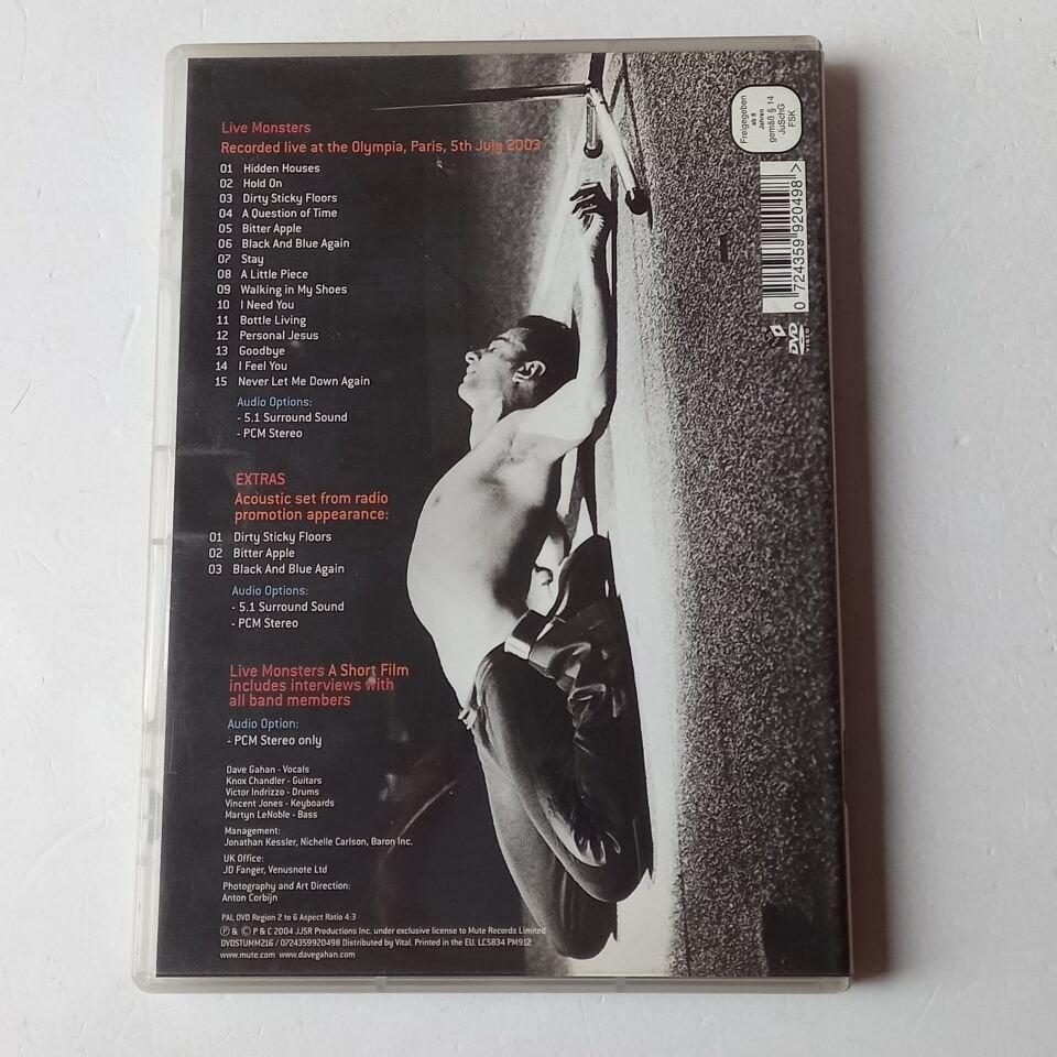 DAVE GAHAN - LIVE MONSTERS - DVD 2.EL