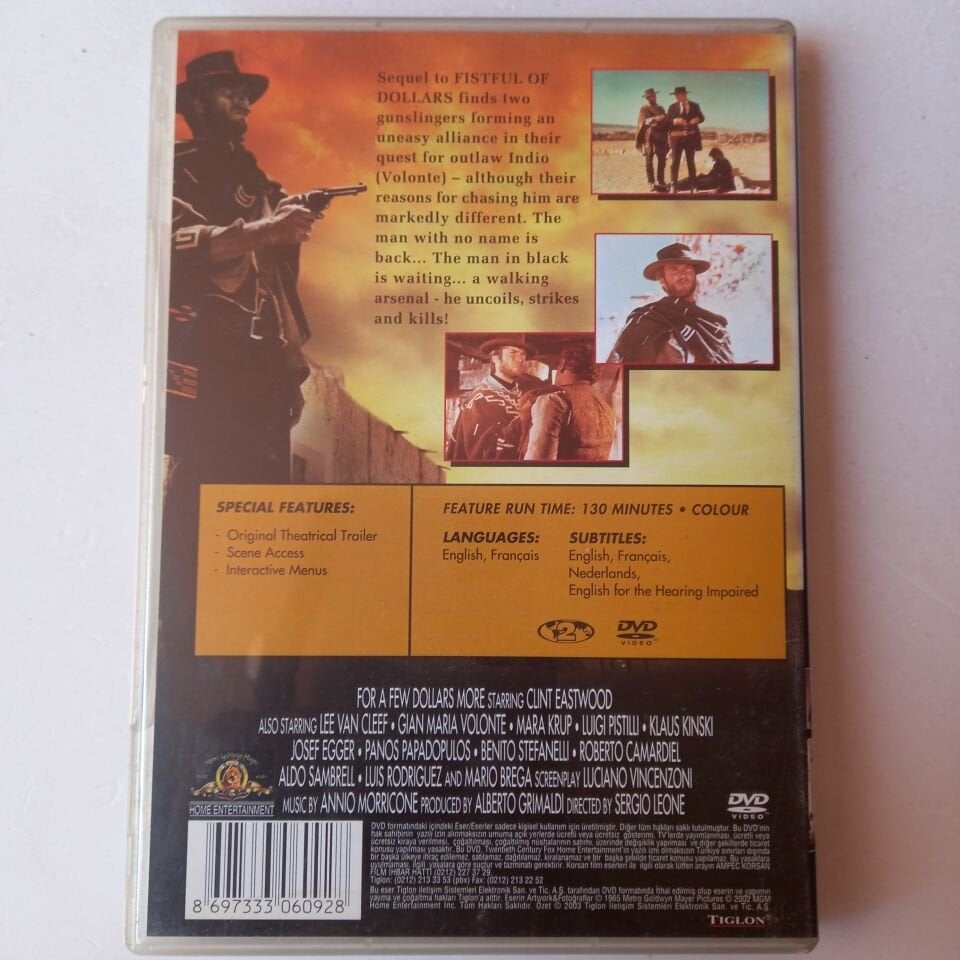 FOR A FEW DOLLARS MORE - CLINT EASTWOOD - DVD 2.EL