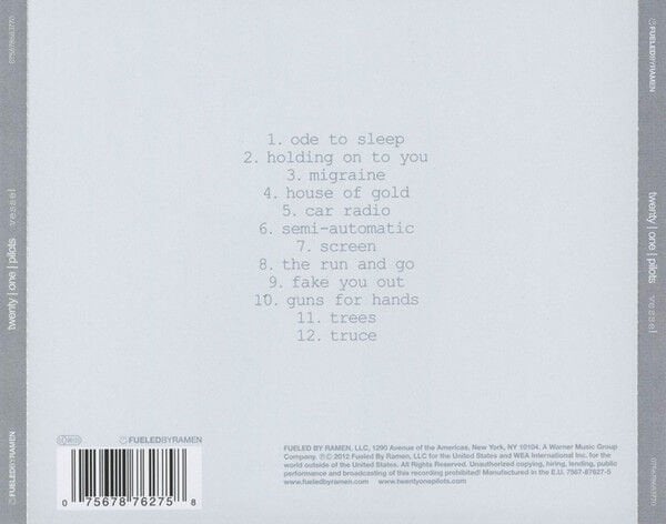 TWENTY ONE PILOTS – VESSEL (2013) - CD REISSUE JEWEL CASE AMBALAJINDA SIFIR