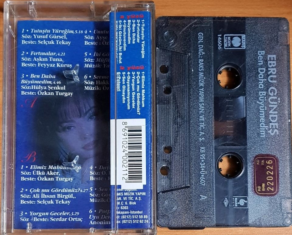 EBRU GÜNDEŞ - BEN DAHA BÜYÜMEDİM (1995) - KASET 2.EL