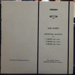 STAMITZ: ORCHESTRAL QUARTETS, VIENNA CHAMBER ORCHESTRA, HELMUTH FROSCHAUER - PLAK 2.EL