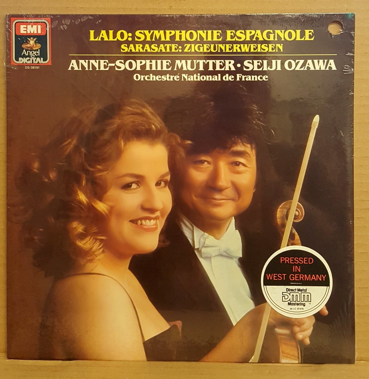 LALO - SYMPHONIE ESPAGNOLE / ANNE SOPHIE MUTTER SEIJI OZAWA (1985) - LP CUT OUT DÖNEM BASKI SIFIR PLAK
