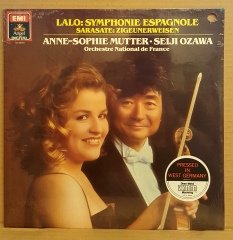 LALO - SYMPHONIE ESPAGNOLE / ANNE SOPHIE MUTTER SEIJI OZAWA (1985) - LP CUT OUT DÖNEM BASKI SIFIR PLAK