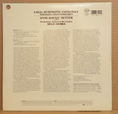 LALO - SYMPHONIE ESPAGNOLE / ANNE SOPHIE MUTTER SEIJI OZAWA (1985) - LP CUT OUT DÖNEM BASKI SIFIR PLAK