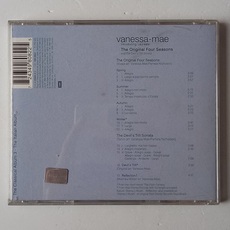 VANESSA-MAE – THE ORIGINAL FOUR SEASONS AND THE DEVIL\'S TRILL SONATA (1998) - CD 2.EL