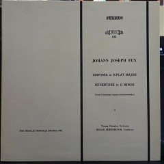 FUX: SINFONIA, OUVERTURE, VIENNA CHAMBER ORCHESTRA, EDGAR SEIPENBUSCH - PLAK 2.EL