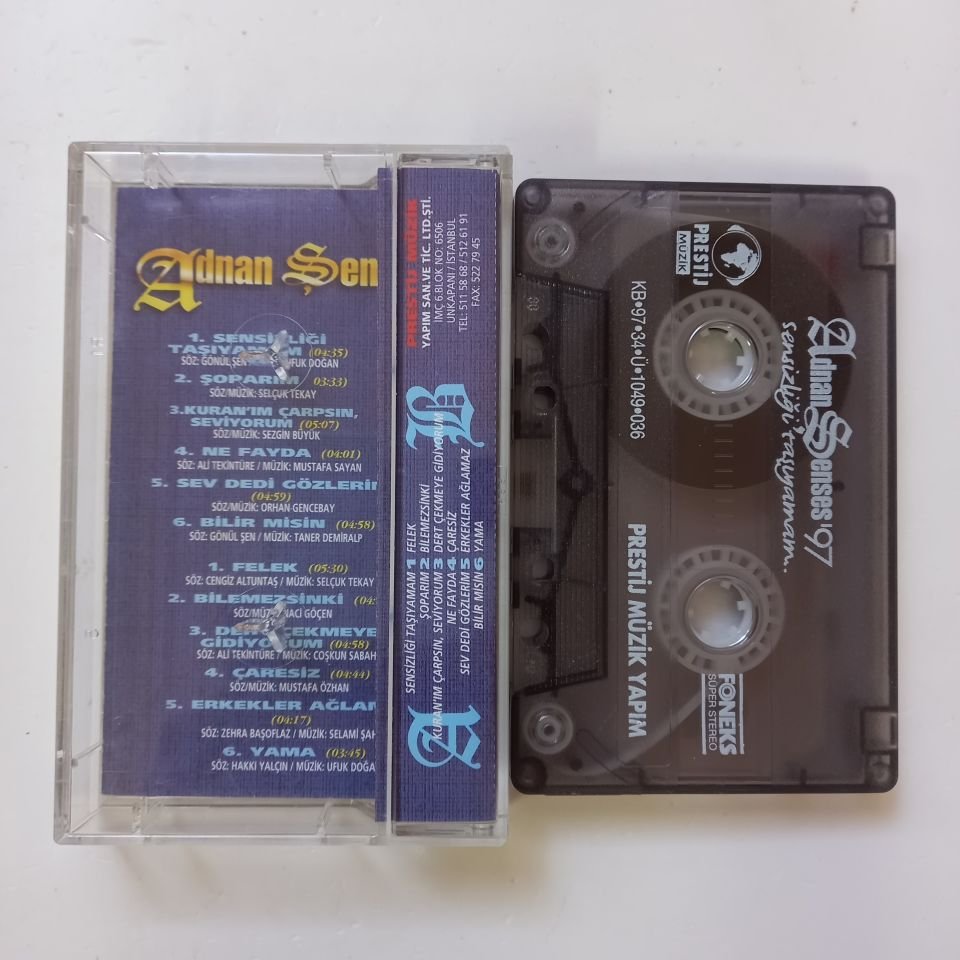 ADNAN ŞENSES - SENSİZLİĞİ TAŞIYAMAM (1997) - KASET 2.EL