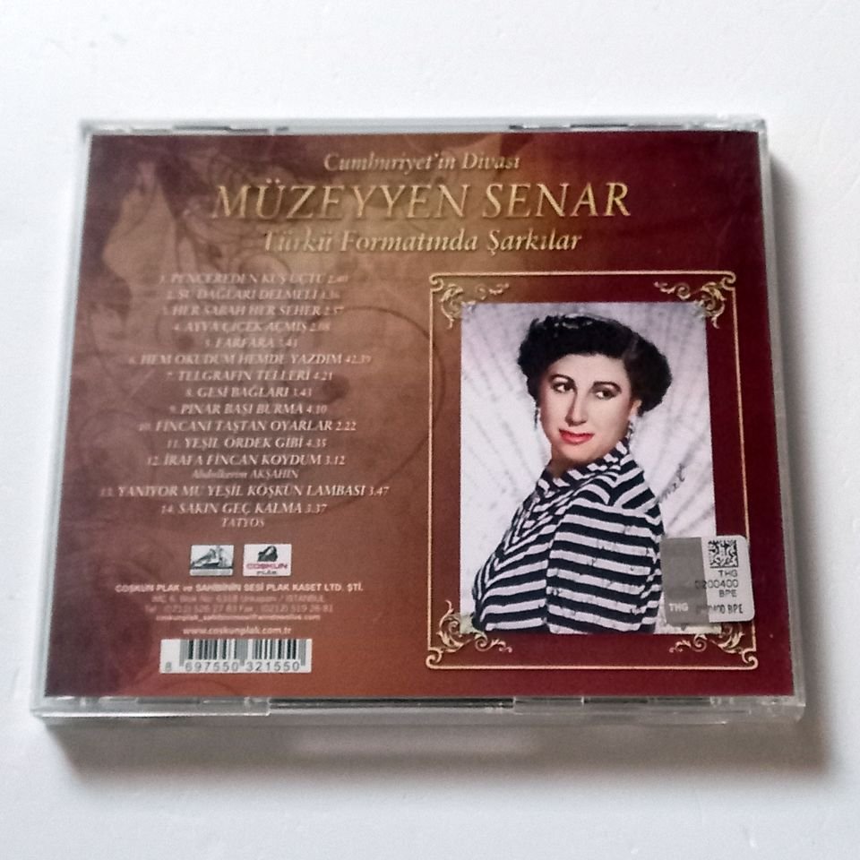 MÜZEYYEN SENAR - TÜRKÜ FORMATINDA ŞARKILAR (2008) - CD COŞKUN MÜZİK 2.EL