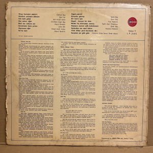 UŞŞAK - HİCAZ FASLI NO 9 / ARAS PLAK (197?) - LP 2.EL PLAK