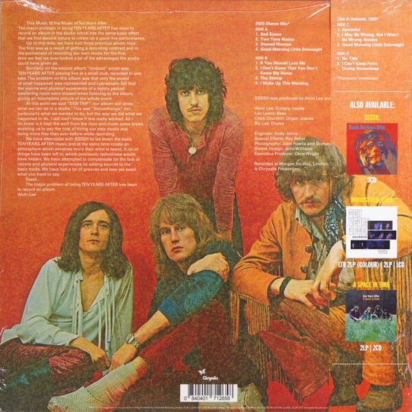 TEN YEARS AFTER - SSSSH. (1969) - 2LP 2025 EDITION BLUES ROCK SIFIR PLAK
