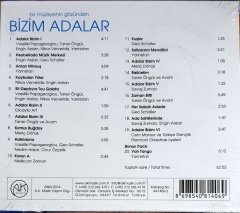 BİR MÜZİSYENİN GÖZÜNDEN BİZİM ADALAR / YARINİSTAN, VASSILIKI PAPAGEORGIOU, TANER ÖNGÜR (2014) - CD A.K. MÜZİK SIFIR