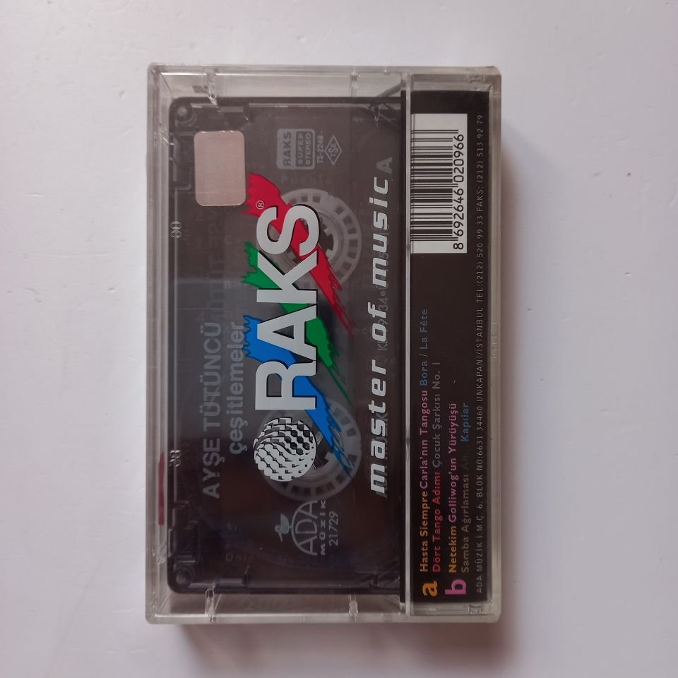 AYŞE TÜTÜNCÜ - ÇEŞİTLEMELER / PİYANO-PERKÜSYON GRUBU (1999) - KASET SIFIR