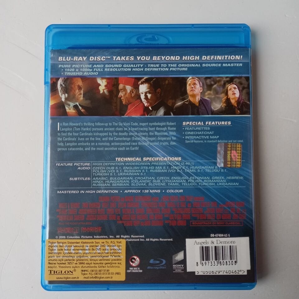 ANGELS&DEMONS - TOM HANKS - 2BLU-RAY 2.EL