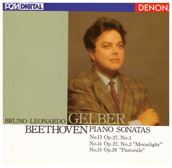 BEETHOVEN - PIANO SONATAS NO 13,14,15 MOON LIGHT,PASTORALE / BRUNO LEONARDO GELBER / (1988) - CD DENON 2.EL
