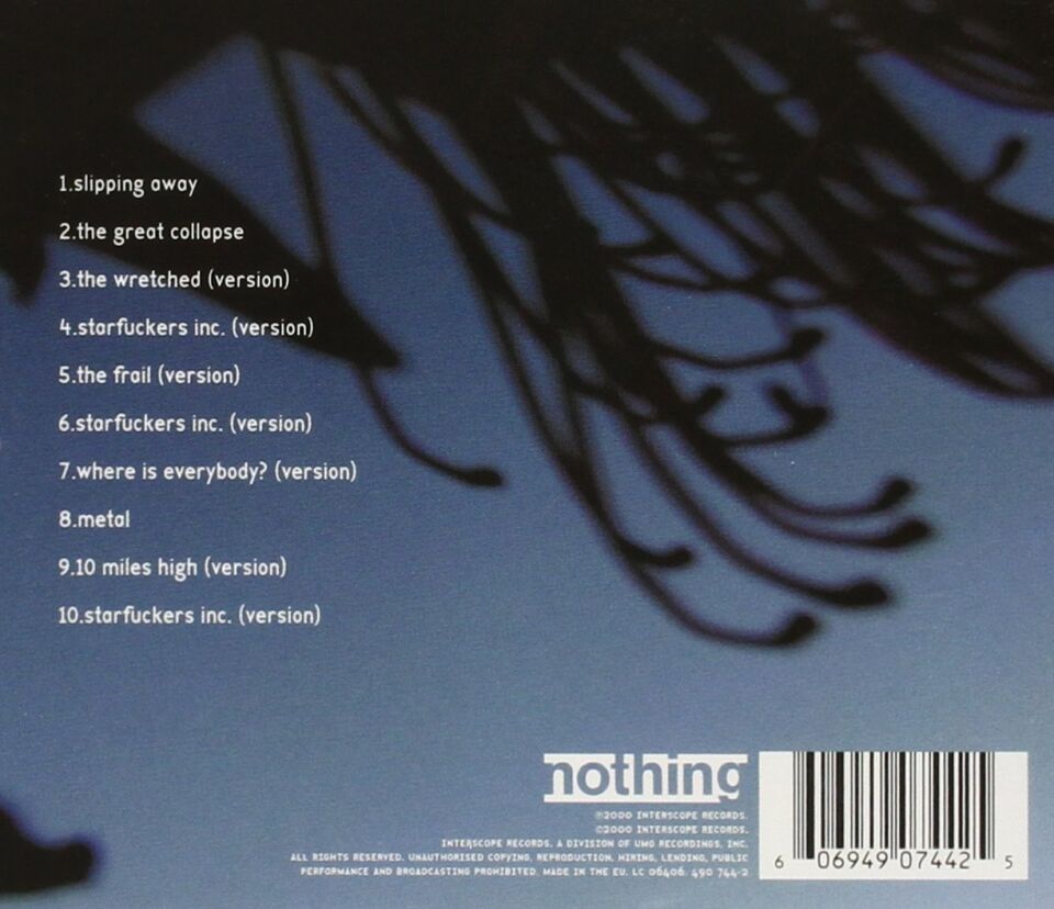 NINE INCH NAILS - THINGS FALLIN APART (2000) - CD / JEWEL CASE AMBALAJINDA SIFIR ÜRÜN