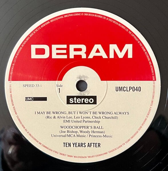 TEN YEARS AFTER - UNDEAD (1968) - LP 2023 EDITION BLUES ROCK SIFIR PLAK