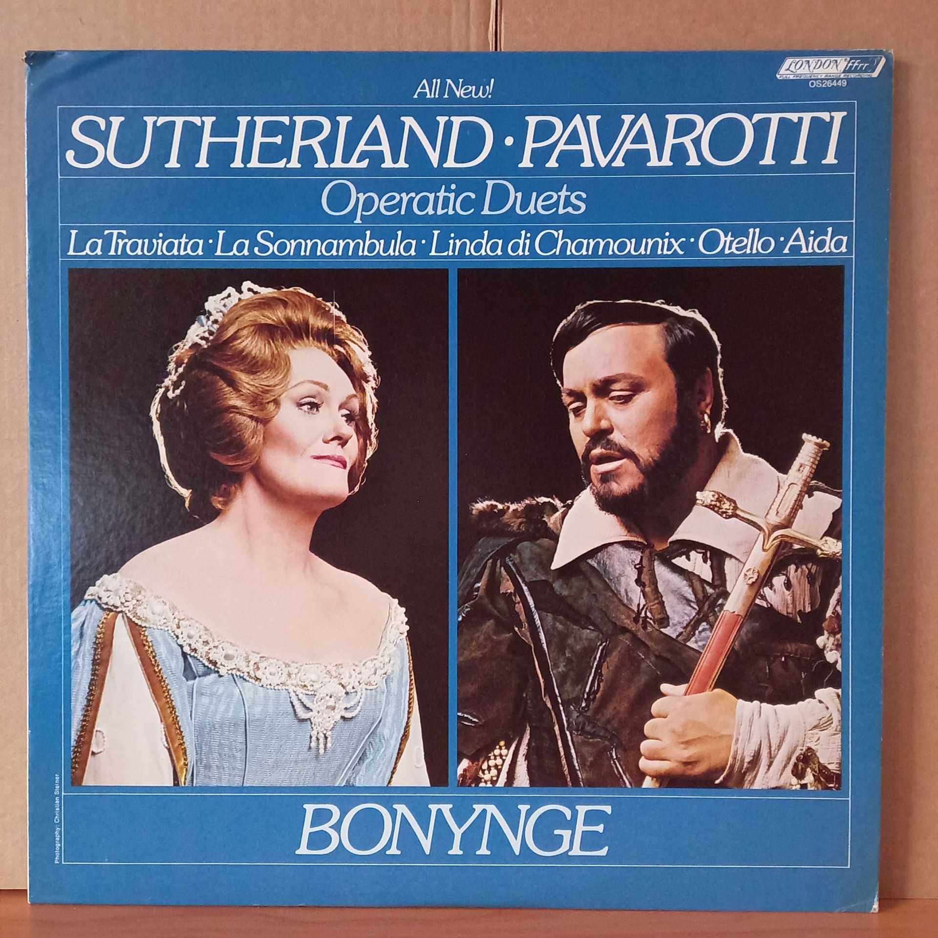 SUTHERLAND - PAVAROTTI OPERATIC DUETS / RICHARD BONYNGE, NATIONAL PHILHARMONIC ORCHESTRA (1977) - LP 2.EL PLAK