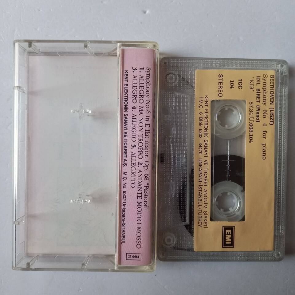 İDİL BİRET - BEETHOVEN [LISZT] SYMPHONY NO.6 FOR PIANO (1987) - KASET 2.EL