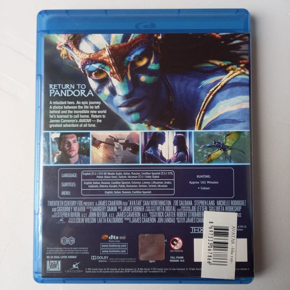 AVATAR - JAMES CAMERON - BLU-RAY 2.EL