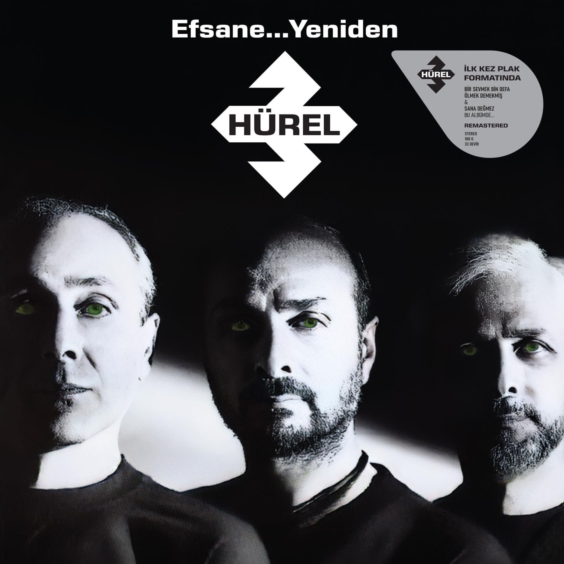 3 HÜREL - EFSANE...YENİDEN (1996) - LP 180GR 2025 BASIM AMBALAJINDA SIFIR PLAK